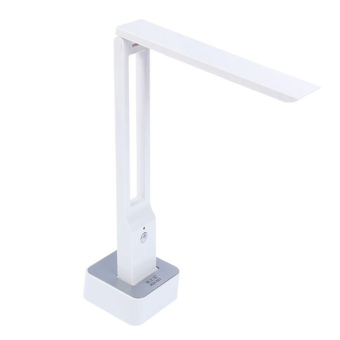 Лампа настольная "Техно" 27 диодов 2 режима, белая, 220 В, 47,5х14,5х7 см