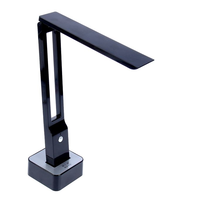 Лампа настольная "Техно" 27 диодов 2 режима, чёрная 220 В 47,5х14,5х7 см