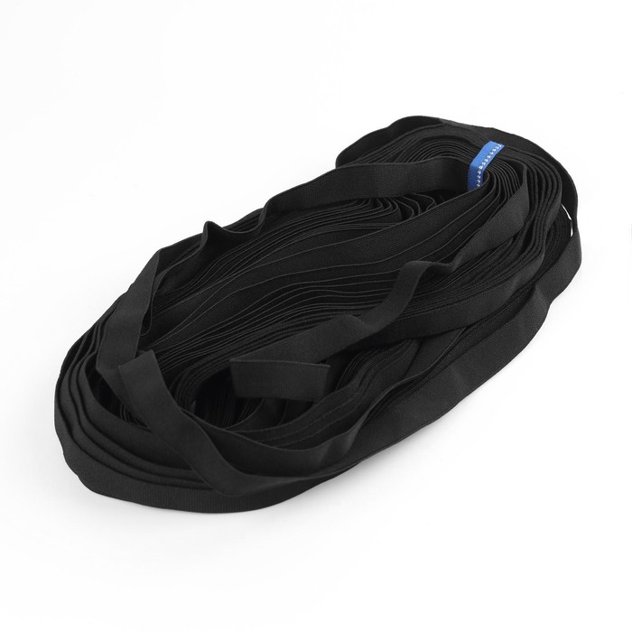 Лента эластичная 20мм 25±1м, цвет чёрный