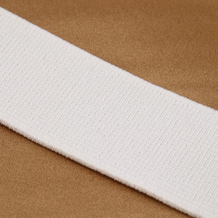 Лента эластичная 35мм 25±1м, цвет белый