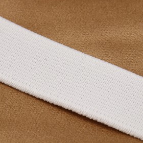 Лента эластичная, 25 мм, 25 ± 1 м, цвет белый от Сима-ленд