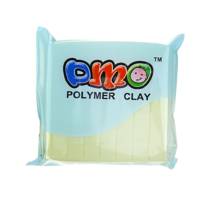 Полимерная глина 50гр "PMO" Люминесцентный(светится в темноте) Желтый SH-97