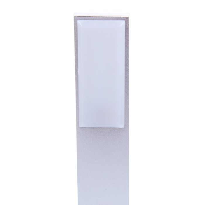 Настольная светодиодная сенсорная USB-лампа "Графика" серебристая, 12 диодов