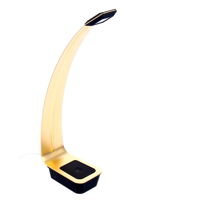 Настольная светодиодная сенсорная USB-лампа "Стиль" золотистая, 6 диодов