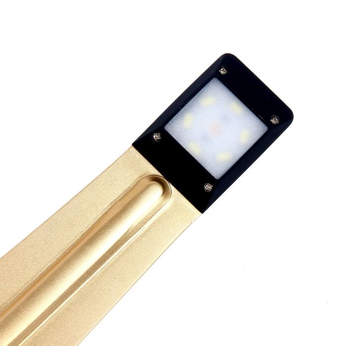 Настольная светодиодная сенсорная USB-лампа "Стиль" золотистая, 6 диодов