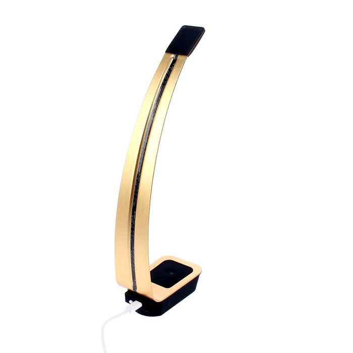 Настольная светодиодная сенсорная USB-лампа "Стиль" золотистая, 6 диодов