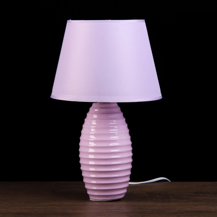 Лампа настольная "Бархан" розовая