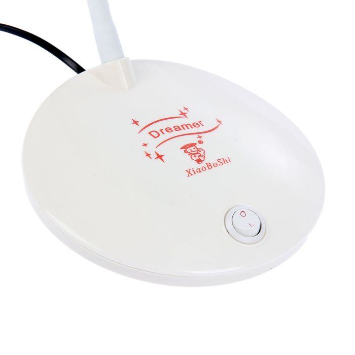 Лампа настольная "Сирена" бело-оранжевая