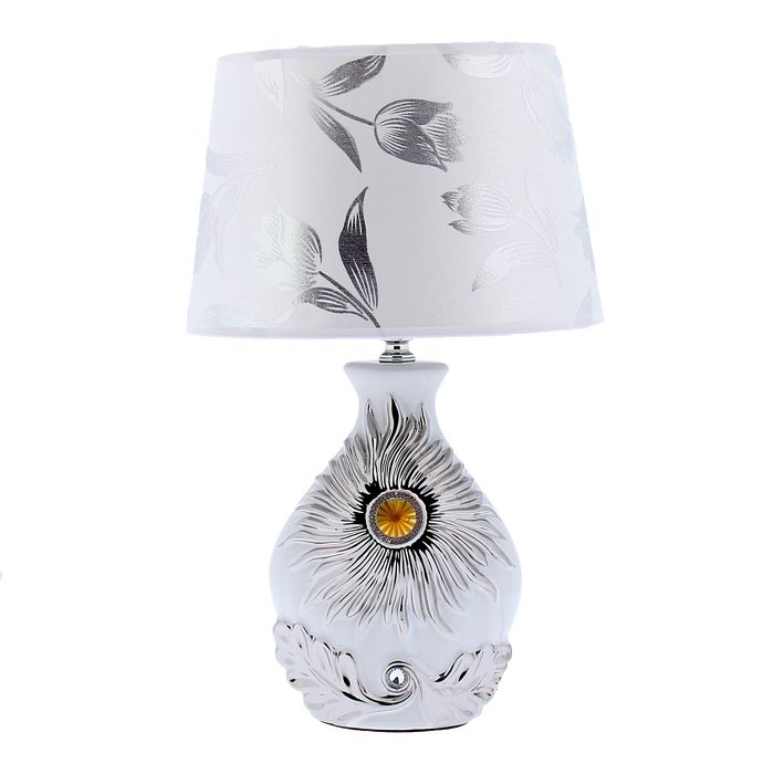 Лампа настольная "Солнце в пустыне" под белое серебро