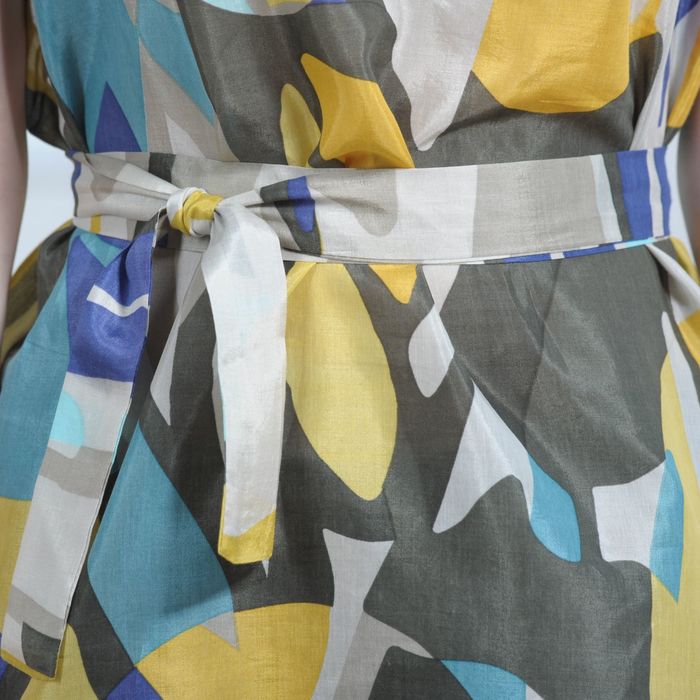 Туника женская 4946 С+, размер 52, рост 164см, цвет лимон/серый