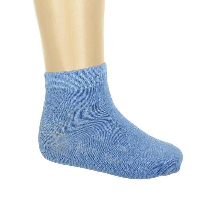 Носки детские, цвет голубой, размер 22-24