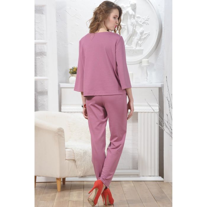 Брюки, размер 52, рост 164 см, цвет цикламен (4851а С+)