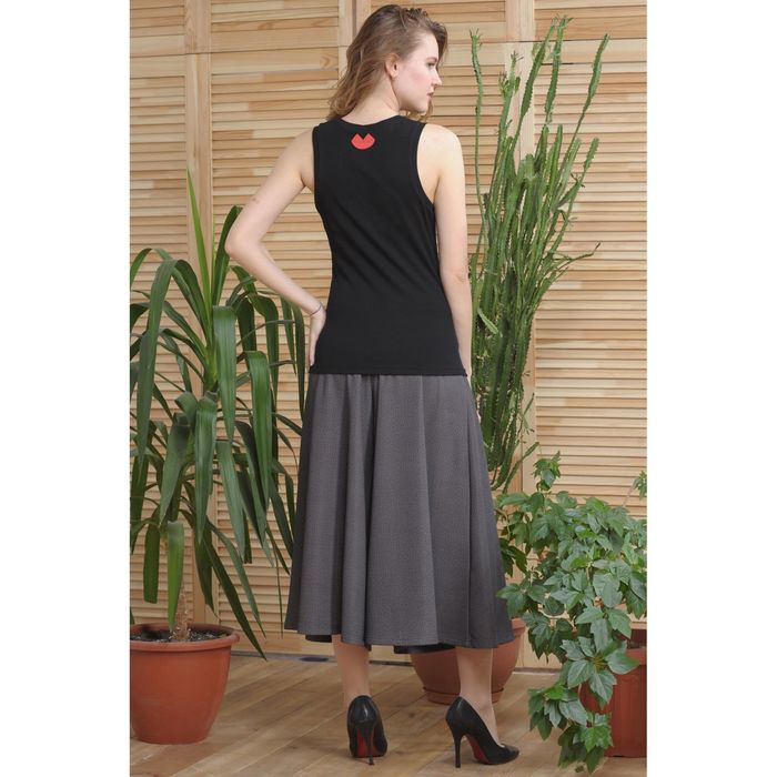 Блуза 4647а С+, размер 52, рост 164см, цвет черный