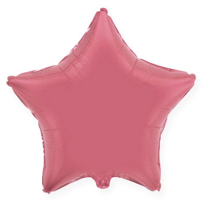 Шар фольгированный "Звезда" 19", пастель, Pink