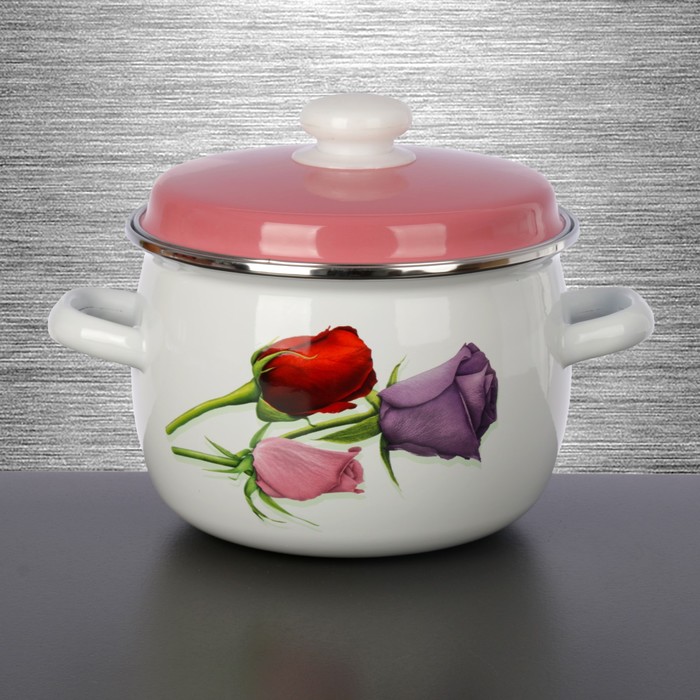 Набор кастрюль "Крышка цветная", 3 шт: 2,5 л; 3,5 л, 5 л