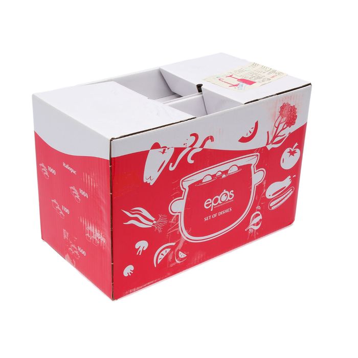 Набор кастрюль "Каркаде", 3 шт: 1,5 л, 2,5 л, 3,5 л