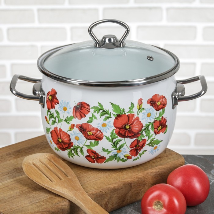 Набор кастрюль сферических "Маки", 3 шт: 2,5 л, 3,5 л, 5 л