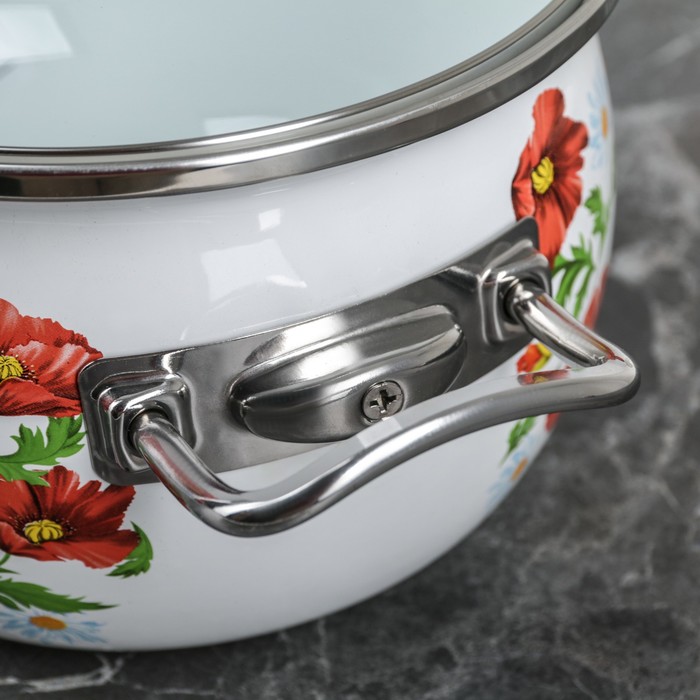 Набор кастрюль сферических "Маки", 3 шт: 2,5 л, 3,5 л, 5 л