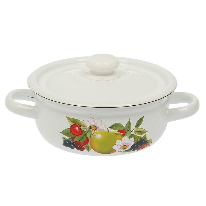 Кастрюля цилиндрическая 1 л "Летний сад"