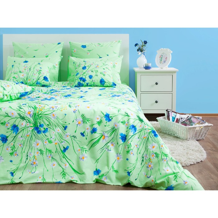 Постельное бельё "Есения/1" дуэт, размер 220х240, 140х205-2шт., 70х70-2шт., 142 г/м2