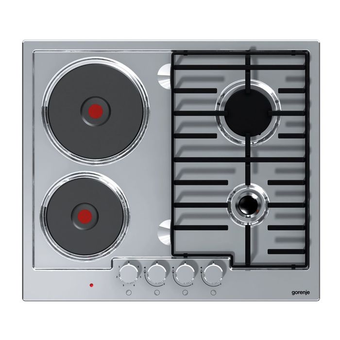 Варочная поверхность Gorenje K6N20IX, комбинированная, нержавеющая сталь