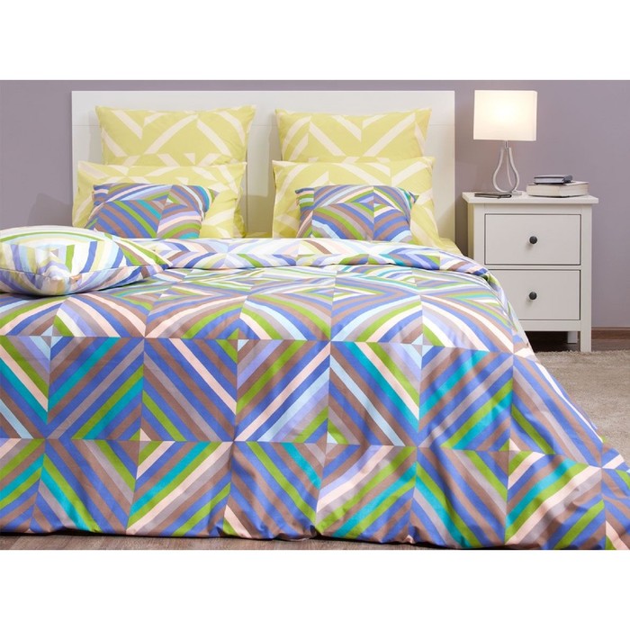 Постельное бельё "Брайтон фреш/4" дуэт, размер 220х240, 140х205-2шт., 70х70-2шт., 142 г/м2