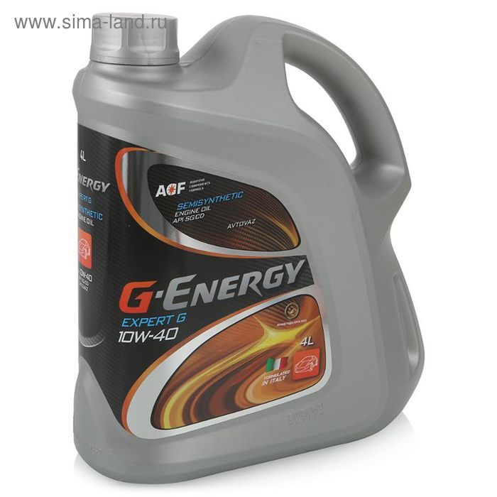 Масло моторное G-Energy Expert G 10W-40, 4 л масло моторное полусинтетическое g energy expert g 10w 40 4 л