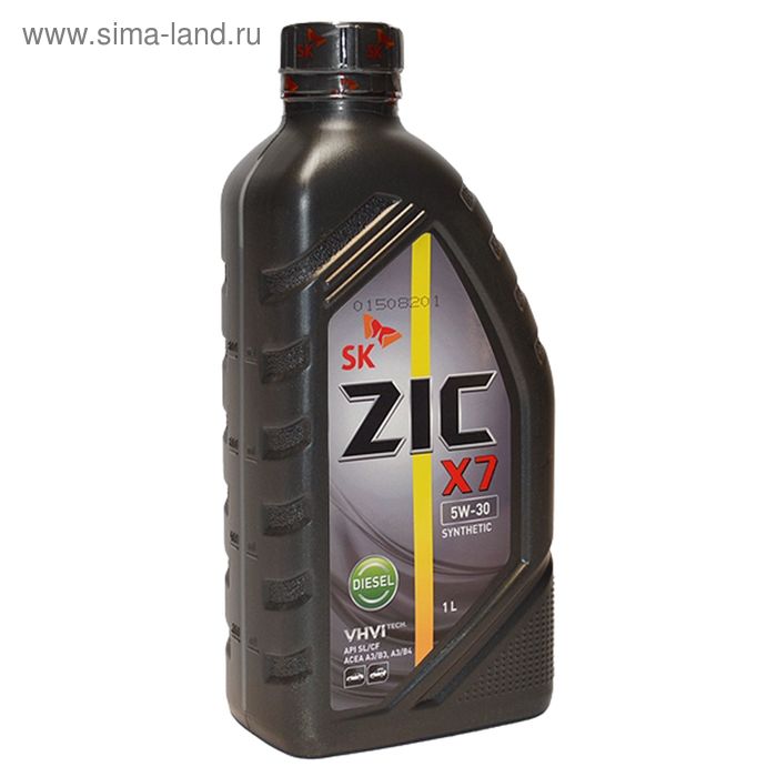 Масло моторное ZIC X7 DIESEL 5W-30, 1 л масло моторное zic 5w 40 x7 синт 1 л