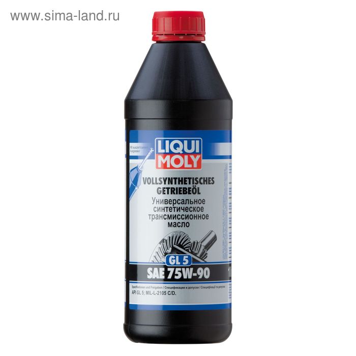 Масло трансмиссионное Liqui Moly 75W-90 GL-5, 1 л масло трансмиссионное liqui moly 75w 90 gl4 gl 5 1 л