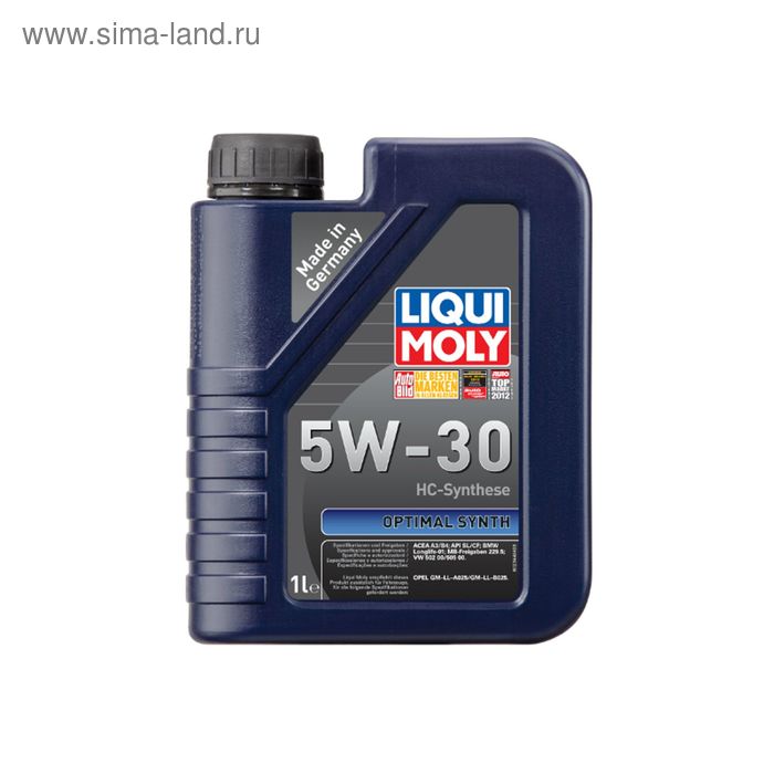 Масло моторное Liqui Moly НT Optimal Synth 5W-30 SL/CF А3/В4, 1 л синтетика масло моторное liqui moly нt optimal synth 5w 30 sl cf а3 в4 1 л синтетика