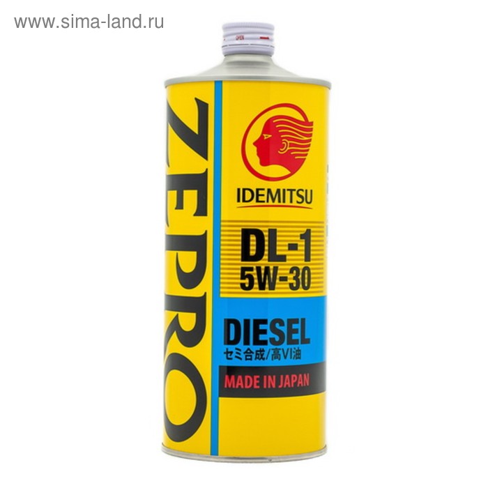 Масло моторное Idemitsu Zepro Diesel DL-1 5W-30, 1 л idemitsu моторное масло idemitsu fully synthetic sn cf 5w 40 1 л