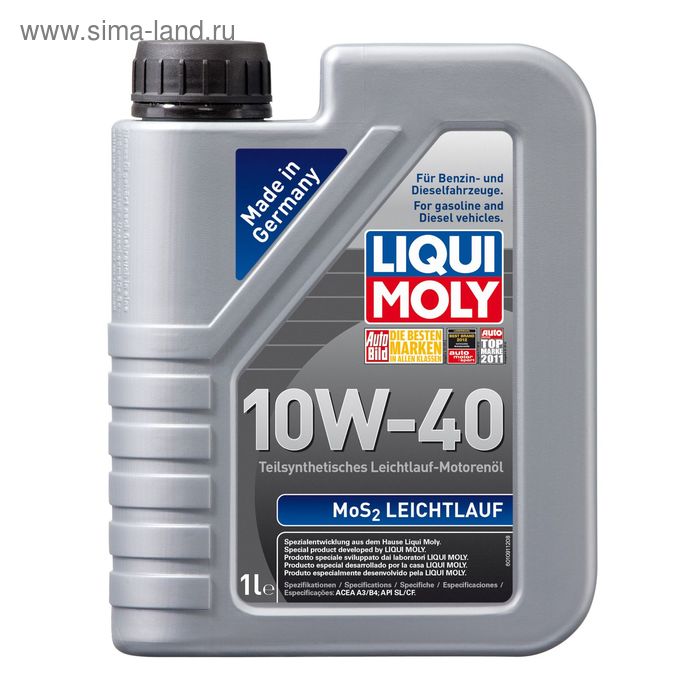 

Масло моторное Liqui Moly MoS2 Leichtlauf 10W-40, 1 л