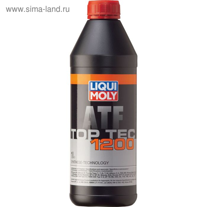 Масло трансмиссионное Liqui Moly для АКПП Top Tec ATF 1200, 1 л liqui moly трансмиссионное масло liqui moly top tec atf 1800 atf 1 л