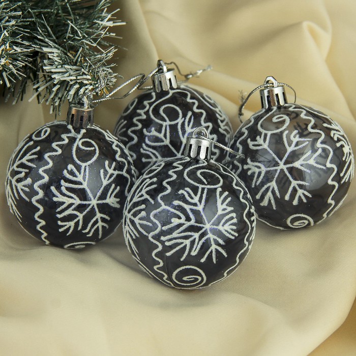 Новогодние шары "Воздушные снежинки" (набор 16 шт.)