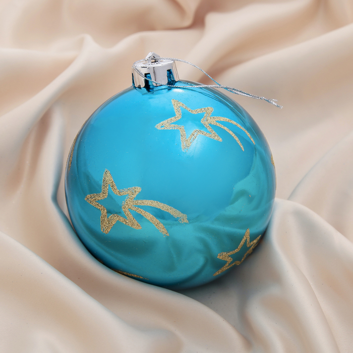 Новогодний шар "Комета" бирюза