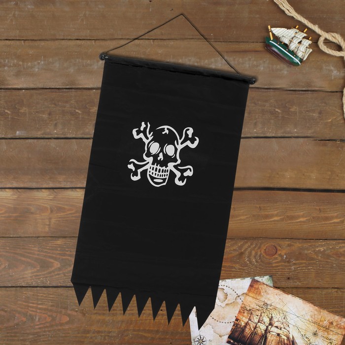 Флаг пирата "Череп" 83*45