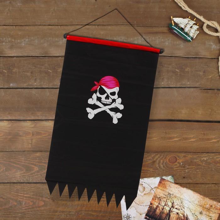 Флаг пирата "Пират с ножом" 83*47