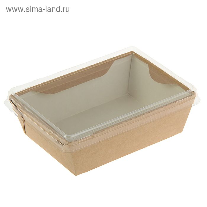 Упаковка, салатник с прозрачной крышкой, 14,5 х 9,5 х 4, 5 см, 0,4 л
