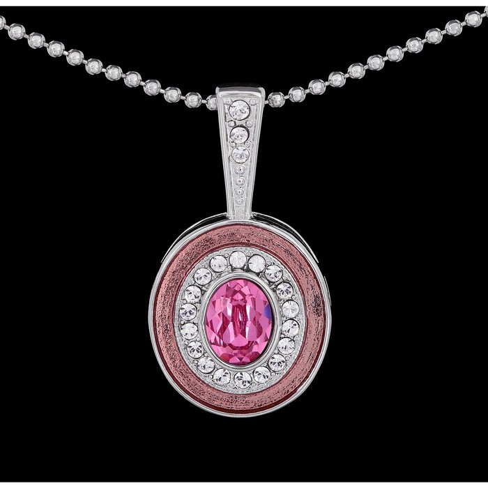 Кулон "Color 9", цветной в серебре