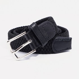 Ремень детский, пряжка металл, ширина 3 см, цвет чёрный