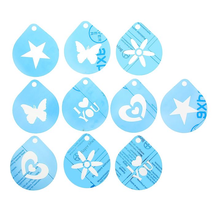 Трафареты "Эмоция" для декора тортов и кексов, набор, 10,5 х 7,5 см