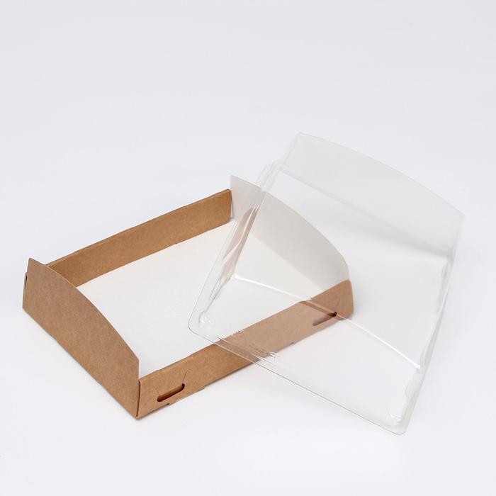 фото Упаковка для продуктов с прозрачным куполом, 18.5 х 14 х 5.5 см, 1л doeco