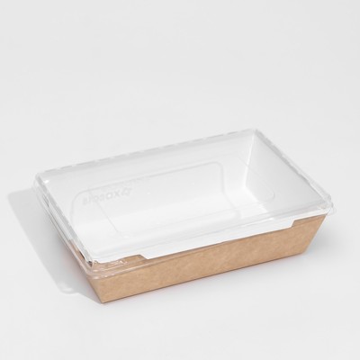 Упаковка, салатник с прозрачной крышкой, 20,7 х 12,7 х 5,5 см, 0,8 л