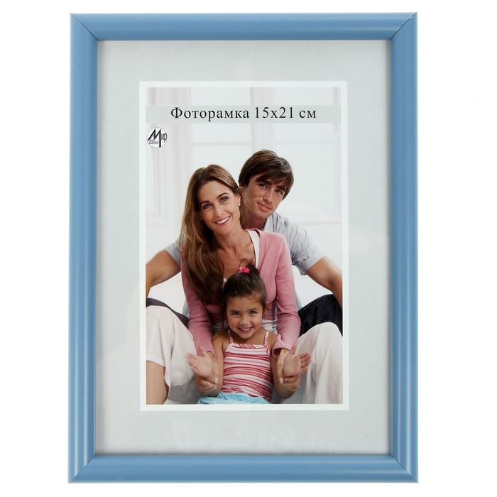 Фоторамка для фото 15х21 см Simple, голубая