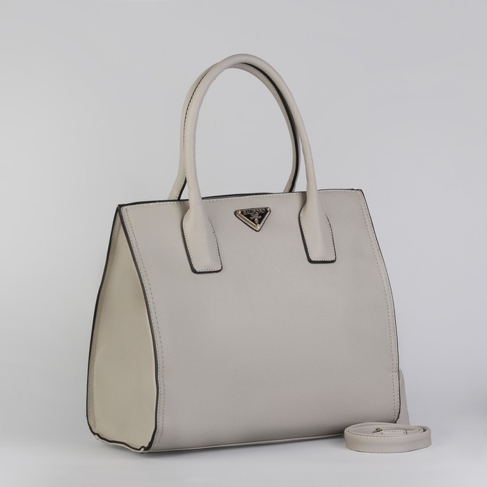 Сумка женская на молнии, 1 отдел, с расширением, 1 наружный карман, цвет серый