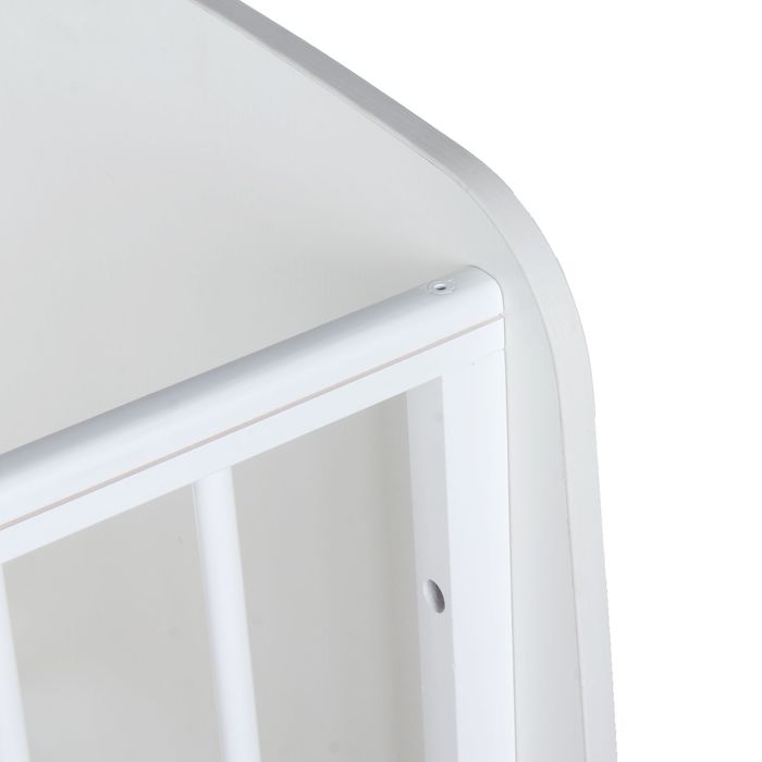 Детская кроватка «Сашенька» с ящиком, цвет белый