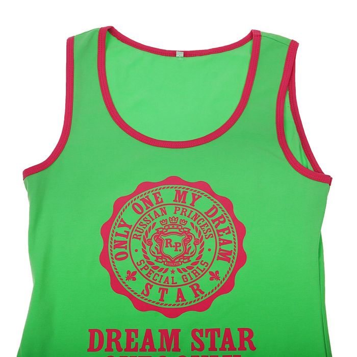 Комплект женский (майка, шорты) Фэшн цвет салатовый, р-р 52