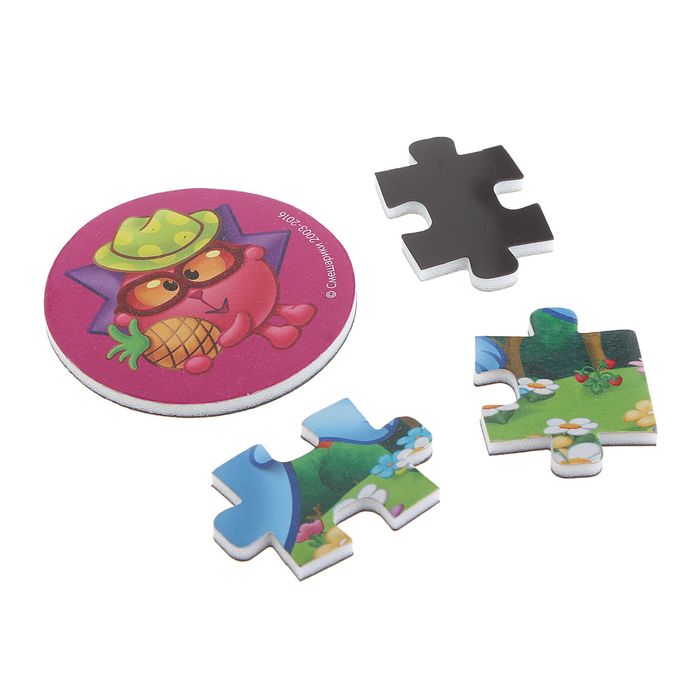 Пазлы магнитные мягкие «Смешарики - Крош», в стакане