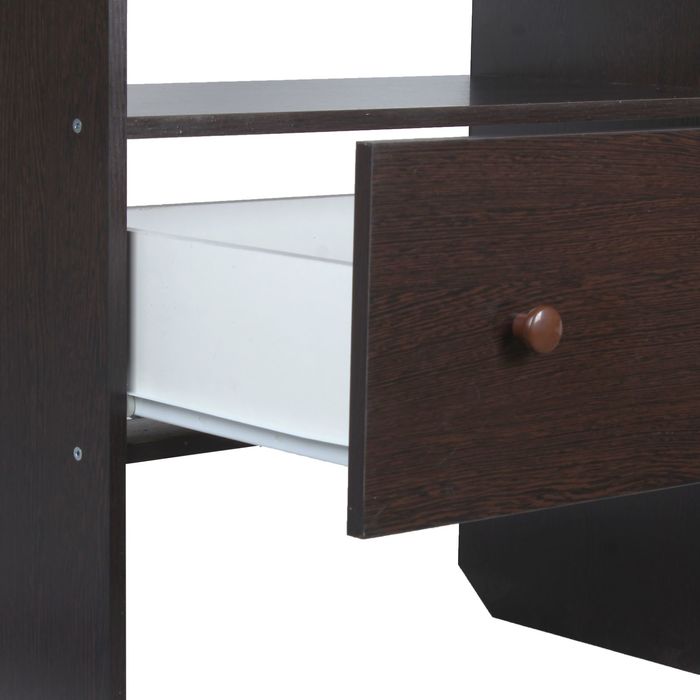 Комод детский пеленальный, 1 выдвижной ящик, цвет венге