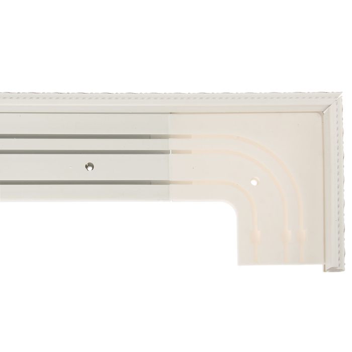 Карниз трехрядный 300 см, цвет белый